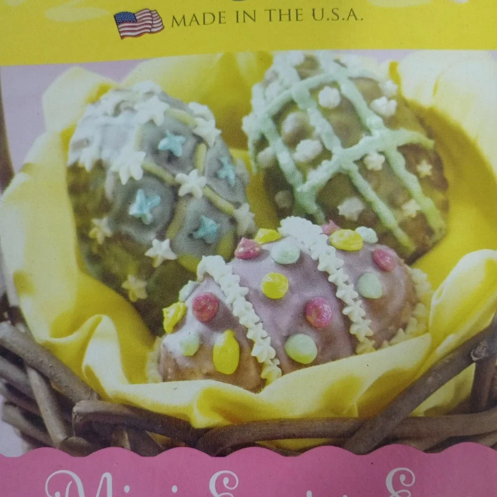 Nordic Ware Easter Egg Baking Mold Muffin Mini Cake Cast Aluminum‎ Pan USA